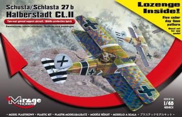 Schusta/Schlasta 27b Halberstadt + color &middot; MG 481401 &middot;  Mirage Hobby &middot; 1:48