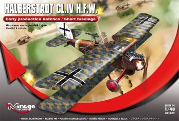 Halberstadt CL.IV H.F.W. - Early production batches / Short fuselage · MG 481402 ·  Mirage Hobby · 1:48