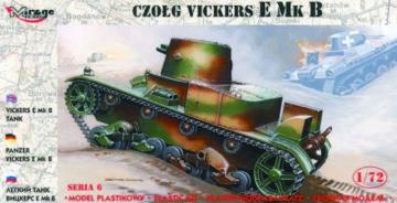Panzer Vickers E Mk B · MG 72604 ·  Mirage Hobby · 1:72