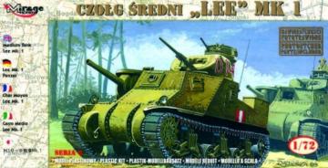 Medium Tank Lee Mk. I · MG 72802 ·  Mirage Hobby · 1:72