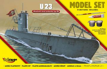 U23 (German Submarine WWII Type IIB (Model Set) &middot; MG 840066 &middot;  Mirage Hobby &middot; 1:400