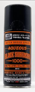 Aqueous Black Surfacer 1000 Spray (170 ml) · GS B613 · Mr Hobby - Gunze Aqueous Black Surfacer 1000 Spray (170 ml) · GS B613 · Mr Hobby - Gunze