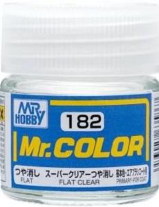 Mr. Color (10 ml) Flat Clear &middot; GS C182 &middot;  Mr Hobby - Gunze