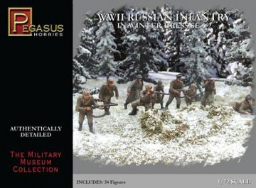 WWII: Russische Infanterie in Winterkleidung &middot; PGH 7272 &middot;  Pegasus Hobbies &middot; 1:72