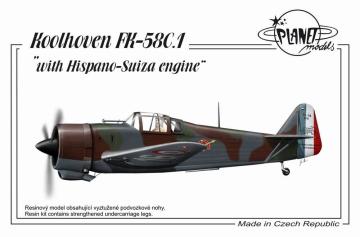 Koolhoven FK 58 With Hispano Suiza Engine &middot; PLM 179 &middot;  Planet Models &middot; 1:48