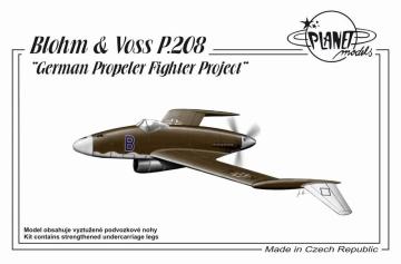 Blohm Voss P.208 German Propeler Fighter Project · PLM 188 ·  Planet Models · 1:72