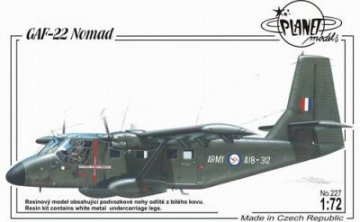 GAF 22 Nomad · PLM 227 ·  Planet Models · 1:72