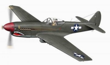 XP 40Q-2 Warhawk, letzte Ausf�hrung &middot; PLM CM48104 &middot;  Planet Models &middot; 1:48