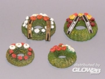 Grabkränze mit Bändern · PM 35379 · plusmodel · 1:35 Grabkränze mit Bändern · PM 35379 · plusmodel · 1:35