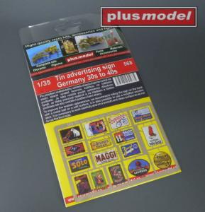 Tin advertising sign Germany · PM 568 ·  plusmodel · 1:35