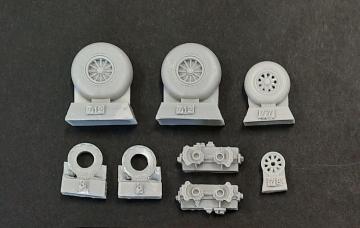 A-26C Invader - Wheel groved · PM AL7064 ·  plusmodel · 1:72