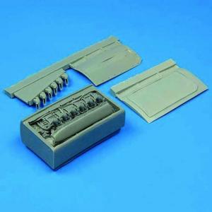 P-39N/Q Airacobra - Engine [Eduard] &middot; QB 48011 &middot;  Quickboost &middot; 1:48