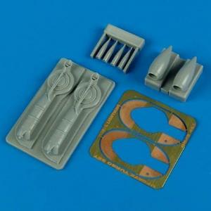 P-38J Lightning - Update turbo & air intakes · QB 48463 ·  Quickboost · 1:48