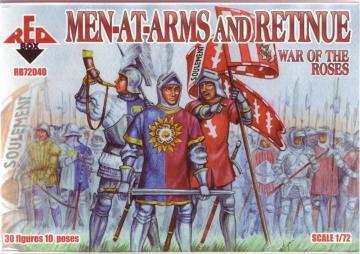 War of the Roses 1. Men-at-Arms & Retinu &middot; RDB 72040 &middot;  Red Box &middot; 1:72