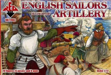 English sailors artillery,16-17th century &middot; RDB 72083 &middot;  Red Box &middot; 1:72