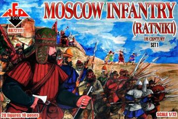Moscow Infantry (ratniki) 16 century - Set 1 &middot; RDB 72111 &middot;  Red Box &middot; 1:72