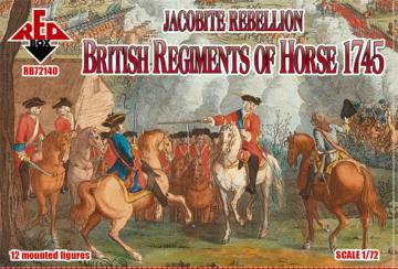 British Regiments of Horse - Jacobite Rebellion 1745 · RDB 72140 ·  Red Box · 1:72