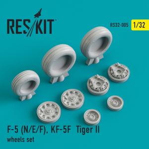 F-5 (N,E,F) Tiger II/KF-5F - Wheels set &middot; RSK RS320005 &middot;  ResKit Models &middot; 1:32