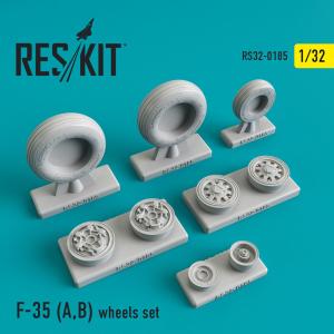 F-35 (A,B) - Wheels set &middot; RSK RS320185 &middot;  ResKit Models &middot; 1:32