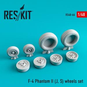 F-4 (J,S) Phantom II - Wheels set &middot; RSK RS480066 &middot;  ResKit Models &middot; 1:48