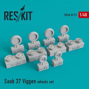 Saab 37 Viggen - Wheels set &middot; RSK RS480113 &middot;  ResKit Models &middot; 1:48