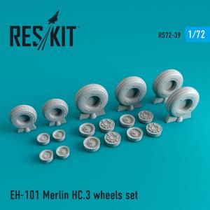 EH-101 Merlin HC.3 - Wheels set &middot; RSK RS720039 &middot;  ResKit Models &middot; 1:72