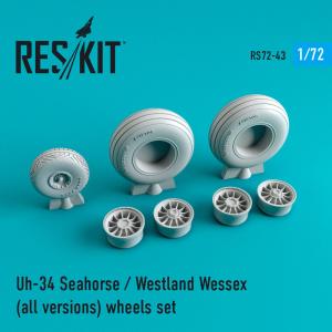 Uh-34 Seahorse/Westland Wessex (all versions) - Wheels set · RSK RS720043 · ResKit Models · 1:72 Uh-34 Seahorse/Westland Wessex (all versions) - Wheels set · RSK RS720043 · ResKit Models · 1:72