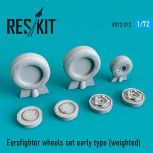 Eurofighter - Wheels set early type (weighted) &middot; RSK RS720312 &middot;  ResKit Models &middot; 1:72