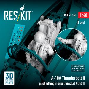 A-10A Thunderbolt II pilot sitting in ejection seat ACES II (1 pcs) (3D Printed) &middot; RSK RSF480163 &middot;  ResKit Models &middot; 1:48
