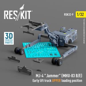 MJ-4 Jammer (MHU-83 B/E) Early lift truck UPPER loading position (3D Printed model kit) &middot; RSK RSK320009 &middot;  ResKit Models &middot; 1:32
