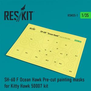 SH-60F Ocean Hawk - Pre-cut painting masks [Kitty Hawk] &middot; RSK RSM350001 &middot;  ResKit Models &middot; 1:35