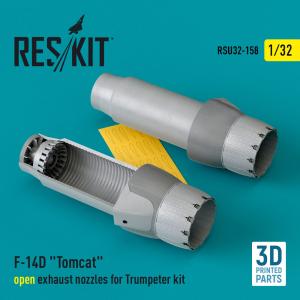 F-14D Tomcat - Open exhaust nozzles [Trumpeter] (3D Printed) &middot; RSK RSU320158 &middot;  ResKit Models &middot; 1:32