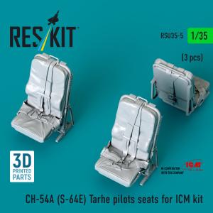 CH-54A (S-64E) Tarhe - Pilots seats [ICM] (3 pcs) (3D Printed) &middot; RSK RSU350005 &middot;  ResKit Models &middot; 1:35