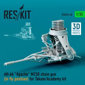 AH-64 Apache M230 chain gun (in fly position) [Takom/Academy] (3D Printed) &middot; RSK RSU350048 &middot;  ResKit Models &middot; 1:35