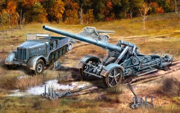 21cm Mrser 18/17cm Kanone 18 · RE 03188 ·  Revell · 1:72