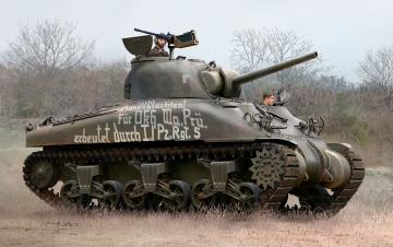 Model Set - Sherman M4A1 &middot; RE 63290 &middot;  Revell &middot; 1:72