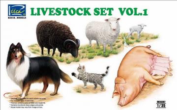 Livestock Set Vol.1 · RII RV35007 · Riich Models · 1:35 Livestock Set Vol.1 · RII RV35007 · Riich Models · 1:35