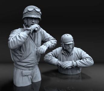 U.S. tank crew WWII - no. 2 · ROY 1003 ·  Royal Model · 1:16