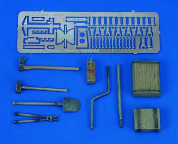 Panther/Jagdpanther Tools & Holders-WWII · ROY 457 ·  Royal Model · 1:35
