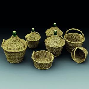 Demijohns and wicker baskets &middot; ROY 793 &middot;  Royal Model &middot; 1:35