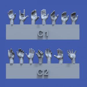 Assorted hands set No.3 &middot; ROY 841 &middot;  Royal Model &middot; 1:35