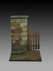 Base with wall and gate (cm 5x5) &middot; ROY 867 &middot;  Royal Model &middot; 1:32
