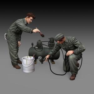Soldiers painting &middot; ROY 897 &middot;  Royal Model &middot; 1:48