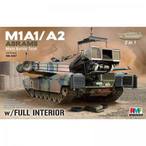 M1A1/ A2 Abrams w/Full Interior 2 in 1 · RFM 5007 ·  Rye Field Model · 1:35
