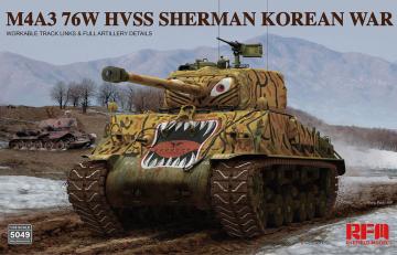 M4A3 76w hvss Sherman Korean war · RFM 5049 ·  Rye Field Model · 1:35