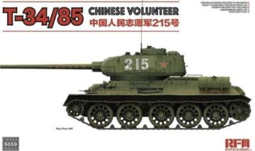 T-34/85 No.183 Factory Chinese Volunteer &middot; RFM 5059 &middot;  Rye Field Model &middot; 1:35