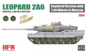 Leopard 2A6 Captured Version with T-80 Wheels in Moscow - 2 in 1 - Limited Edition &middot; RFM 5114 &middot;  Rye Field Model &middot; 1:35