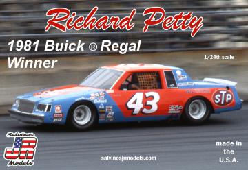 Richard Petty #43, BuickRegal, 1981 · JR 559460 ·  Salvinos JR Models · 1:24