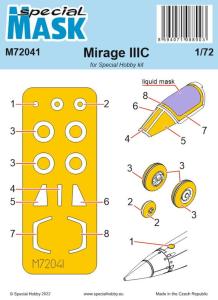 Mirage IIIC - Mask · SH M72041 ·  Special Hobby · 1:72