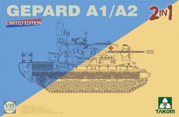 Flackpanzer1 Gepard SPAAG A1/A2 (2 in 1) · TAK 2044X ·  Takom · 1:35